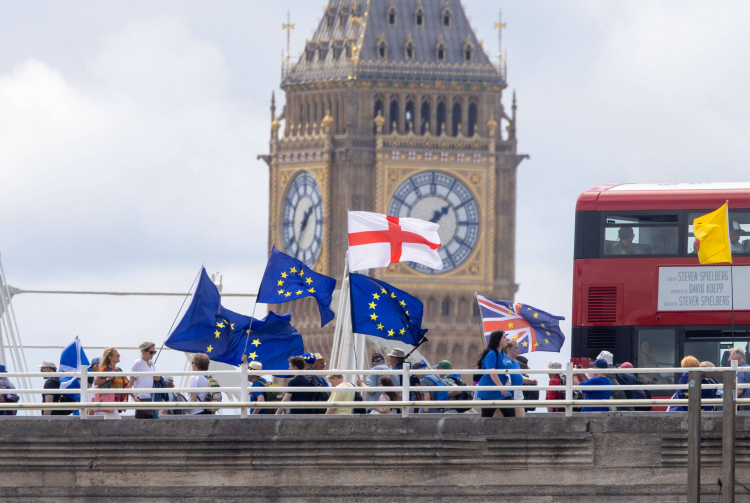 23 czerwca 2016 r. nastąpił Brexit - Brytyjczycy zdecydowali w referendum o wyjściu z Unii Europejskiej. Fot. PAP/EPA/Tayfun Salci