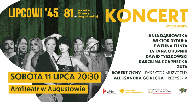 Piknik edukacyjny, koncert i debata na Festiwalu Lipcowi`45 poświęconym Obławie Augustowskiej. Fot. Instytut Pileckiego