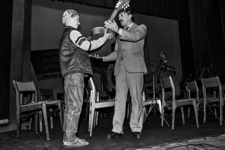 fot. Międzynarodowy Festiwal Muzyczny „Śląska Jesień Gitarowa“, fot. Ireneusz Kaźmierczak, 8 października 1986 r.