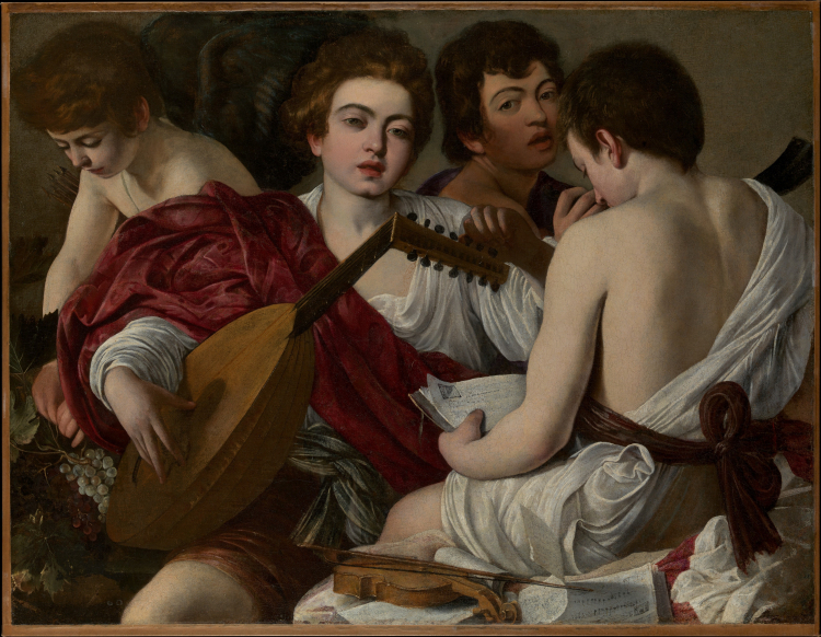 Koncert – obraz olejny namalowany przez Caravaggia (1595 roku). Znajduje się w Metropolitan Museum of Art w Nowym Jorku. /Źródło: www.metmuseum.org