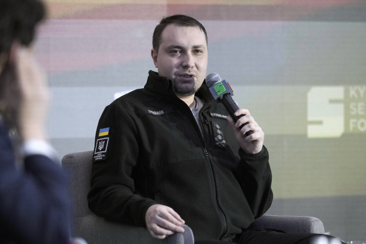Kyryło Budanow, szef Kancelarii Prezydenta Ukrainy podczas Kijowskiego Forum Bezpieczeństwa w Kijowie na Ukrainie, 23 kwietnia 2026 r. Fot. EPA/STRINGER
