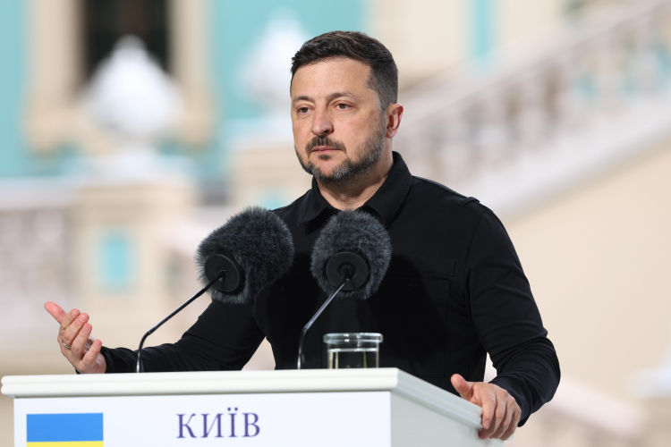 Prezydent Ukrainy Wołodymyr Zełenski. Fot. PAP/Victor Kovalchuk