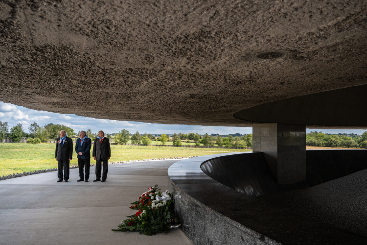 Lublin, 22.07.2026. Obchody 82. rocznicy likwidacji KL Lublin na terenie Państwowego Muzeum na Majdanku. Fot Wojtek Jargiło/PAP,