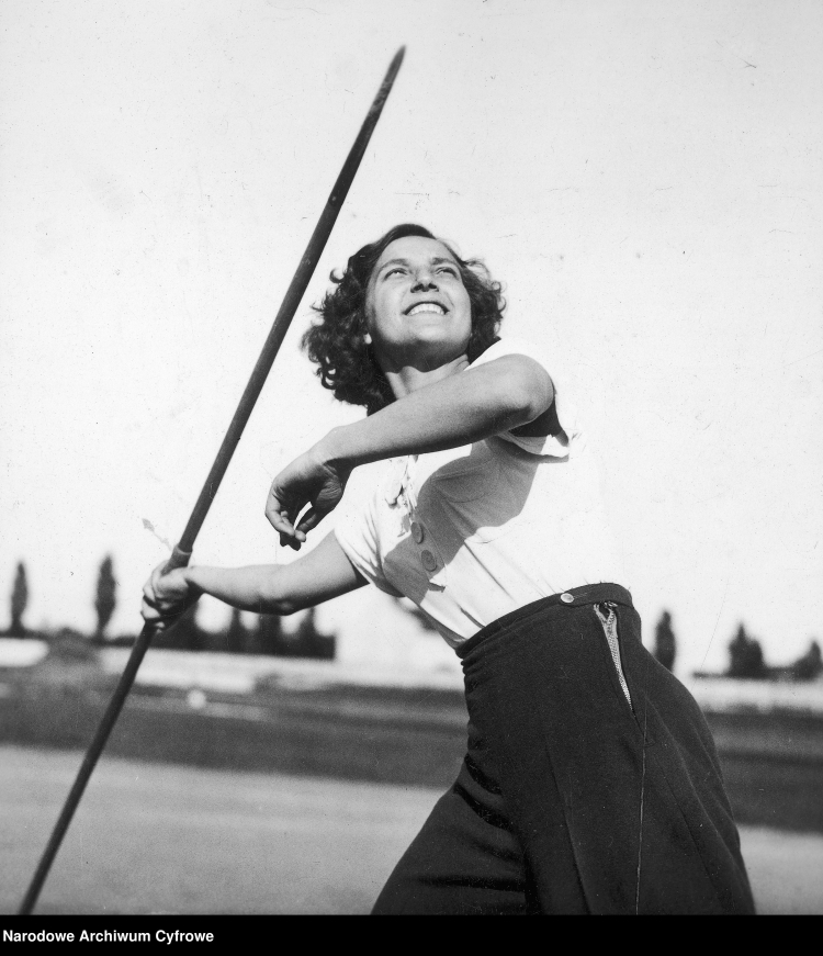 Maria Kwaśniewska, lekkoatletka, 1936 r./NAC