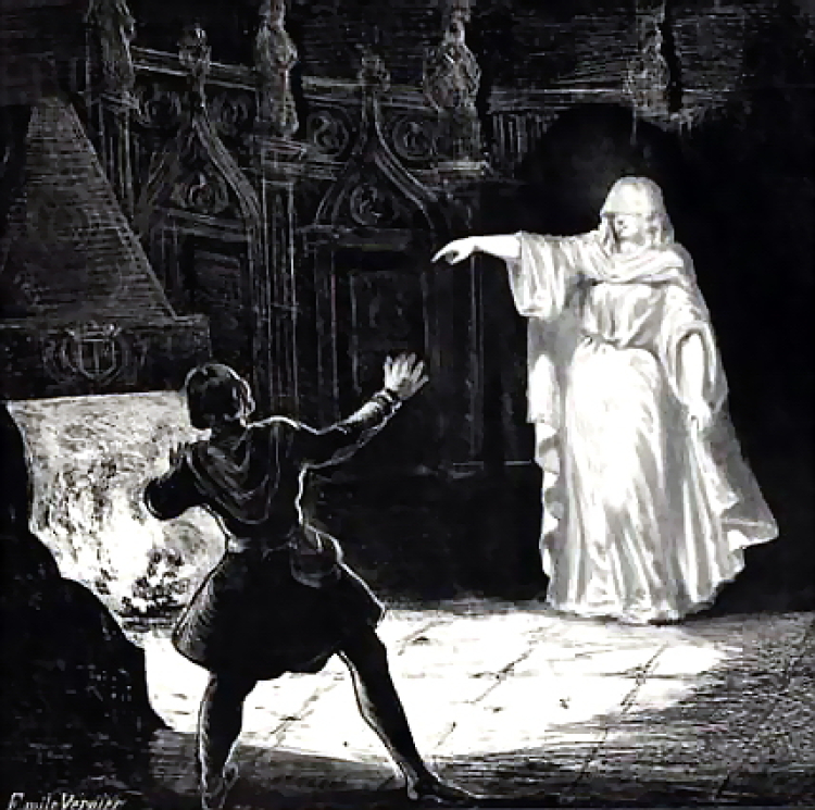 Pojawienie się Białej Damy w operetce Boieldieu. Źródło: fe.wikipedia