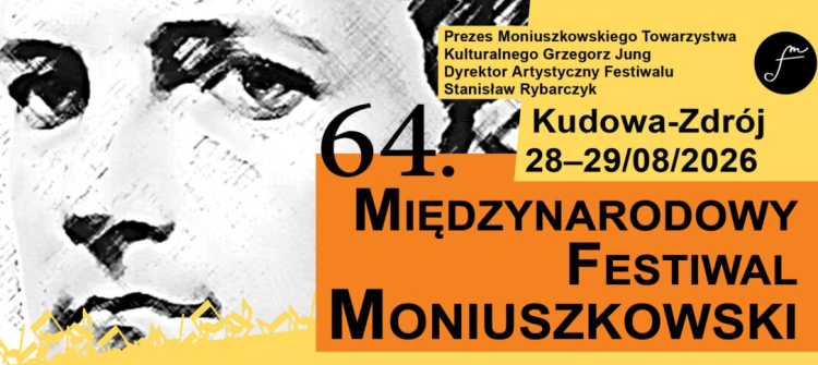Afisz  64. Międzynarodowego Festiwalu Moniuszkowskiego . Fot. moniuszkowski.pl