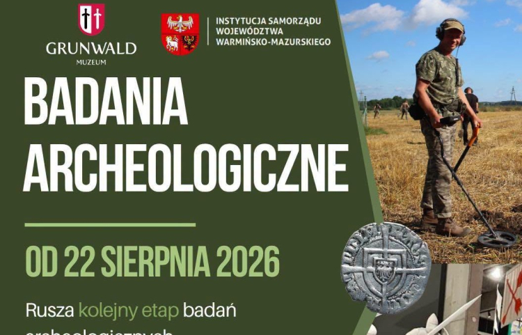 Badania archeologiczne na polach Grunwaldu. Fot. Muzeum bitwy pod Grunwaldem