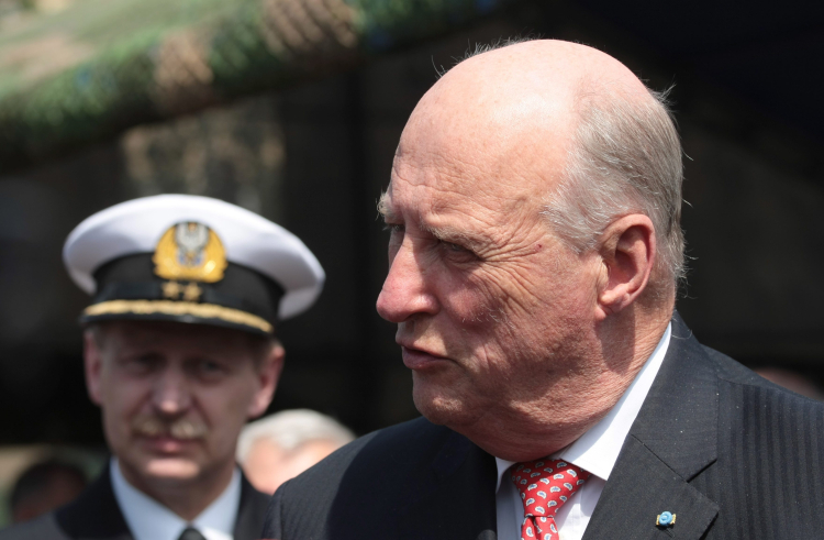 Król Norwegii Harald V podczas wizyty w Polsce w 2012 r. Fot.  PAP/Leszek Szymański