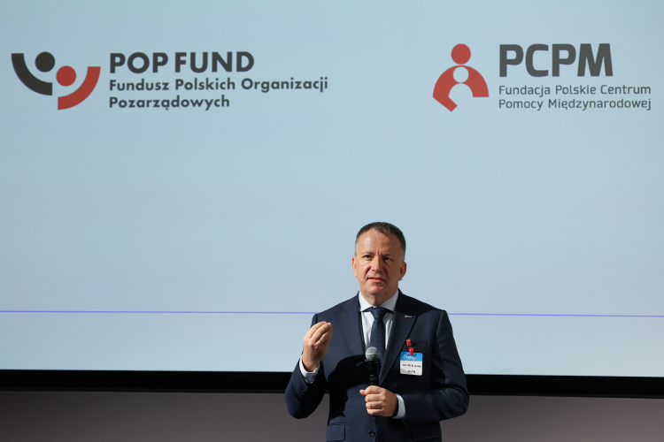 Prezes zarządu Fundacji PCPM Wojciech Wilk. Fot. PAP/Paweł Supernak