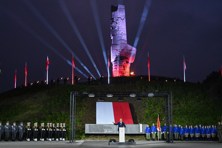 Obchody rocznicy wybuchu II wojny światowej na Westerplatte. Fot. PAP/Adam Warżawa