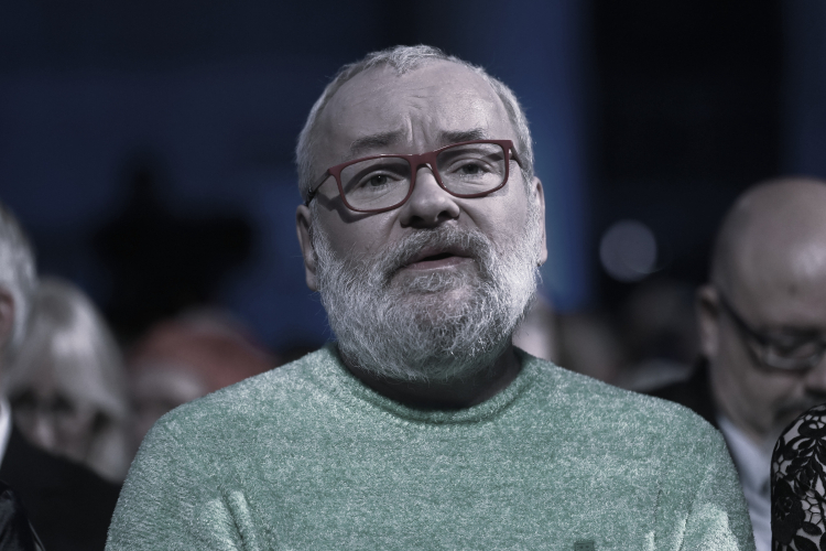 Ignacy Karpowicz podczas Gali Nagrody Literackiej Nike 2025 w Bibliotece Uniwersytetu Warszawskiego. Fot. PAP/Piotr Nowak