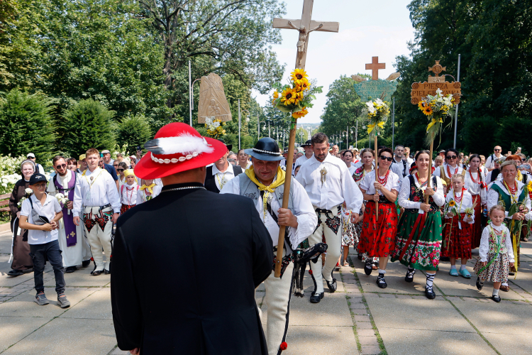 XLV Pieszej Pielgrzymki Góralskiej na Jasnej Górze. Fot. Waldemar Deska (PAP)