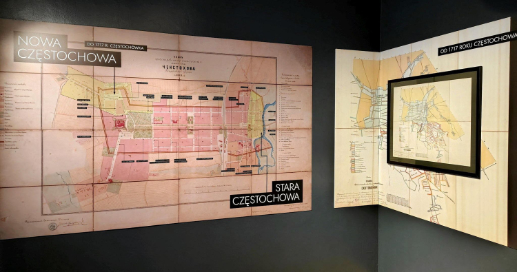 Wystawa w Muzeum Częstochowskim z okazji połączenia dwóch miast: Starej i Nowej Częstochowy. Fot. Muzeum Częstochowskie