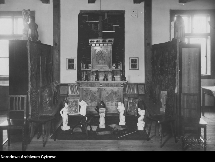 Wystawa w Szkole Przemysłu Drzewnego w Zakopanem, 1930 r./NAC