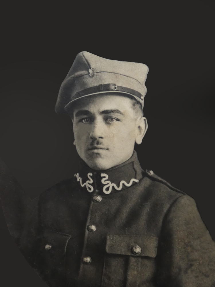 Antoni Paluch jako powstaniec wielkopolski. Fot. ze zbiorów Jarosława Szałaty