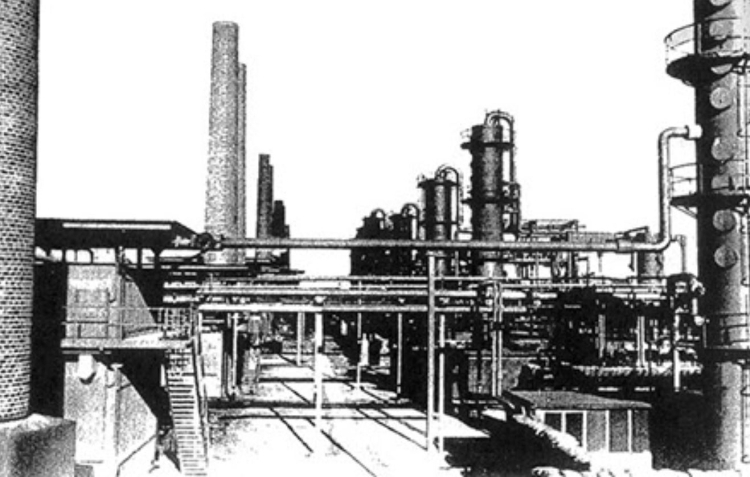 Hydrierwerke Pölitz, 1943 r. Źródło: /de.wikipedia