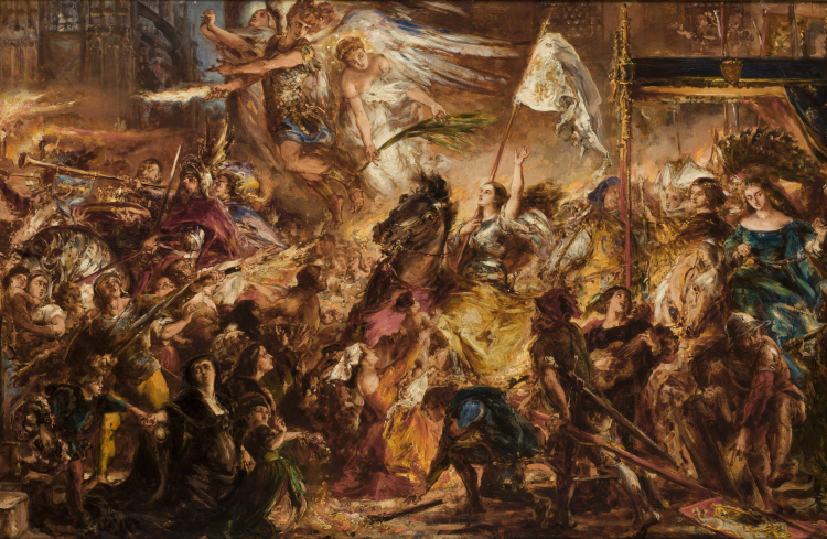 Jan Matejko "Dziewica Orleańska" Źródło: https: zbiory.mnk.pl/