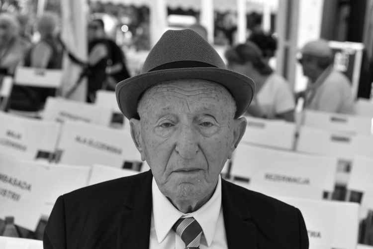 Jehuda Widawski podczas głównych uroczystości upamiętniających 75. rocznicę likwidacji Litzmannstadt Getto, 2019 r. Fot. PAP/Grzegorz Michałowski