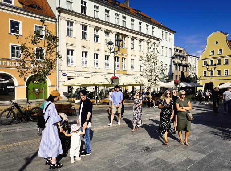 Gliwice, 10.08.2024 r. Rynek w Gliwicach. Fot. PAP/Jerzy Ochoński