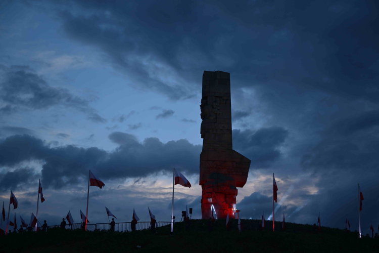 Gdańsk, 1.09.2026. Obchody 87. rocznicy wybuchu II wojny światowej. Uroczystości przed Pomnikiem Obrońców Wybrzeża na Westerplatte w Gdańsku. Fot. PAP/Adam Warżawa