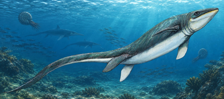 Omfalozaur. Rys. Dmitry Bogdanov / Wikipedia