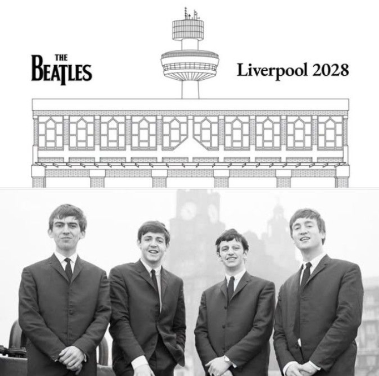 Afisz projektu mega muzeum Beatlesów. Fot. facebook