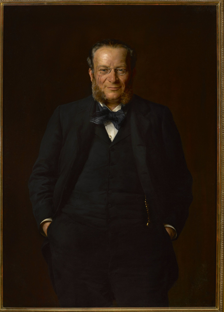 Hipolit Wawelberg – portret olejny Kazimierza Pochwalskiego z 1893. Fot. Wikipedia