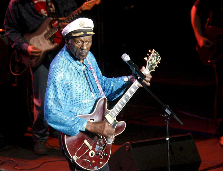 Chuck Berry, ojciec rock and rolla. Fot. PAP/EPA/EFE/Domenech Castello