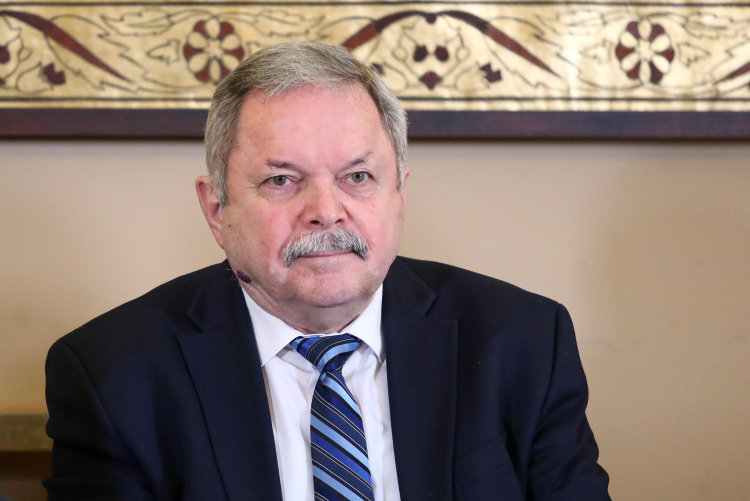 Prof. Myrosław Marynowycz na konferencji naukowej "Polska, Ukraina, Europa". PAP/Tomasz Gzell