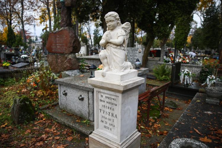 Zabytkowy nagrobek po renowacji przeprowadzonej dzięki kweście stowarzyszenia „Starówka Płocka”. Fot. facebook Ratujmy Płockie Powązki 